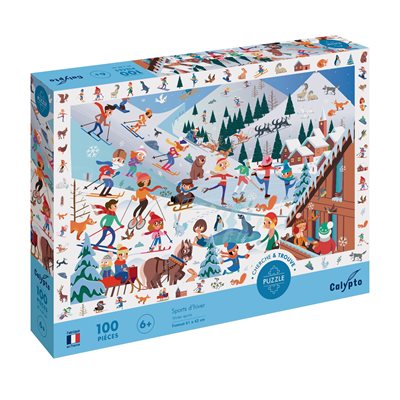 Puzzles 100 pièces XXL 610X420mm 'Cherche et Trouve' Sports Puzzles 100 pièces XXL 610X420mm 'Cherche et Trouve' Sports