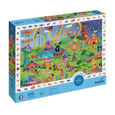 Puzzles 100 pièces XXL 610X420mm Fête Foraine Puzzles 100 pièces XXL 610X420mm Fête Foraine
