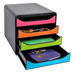 Caisson 4 tiroirs The box Arlequin