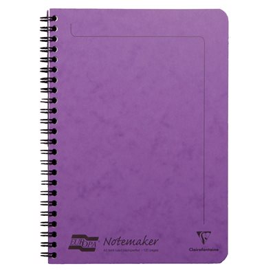 NOTEMAKER LINED 120p 5.75x8.75 LILAC